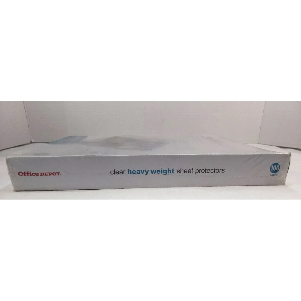 Office Depot Clear Heavy Weight Sheet Protectors 100 count 8 1/2